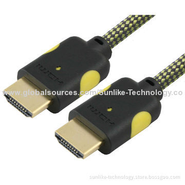 HDMI Cable, Double Molding Type, 24K Gold-plated Connector